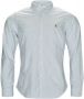 Ralph Lauren Slim Fit Blauw Wit Gestreept Oxford Overhemd voor Heren Blauw Heren - Thumbnail 1