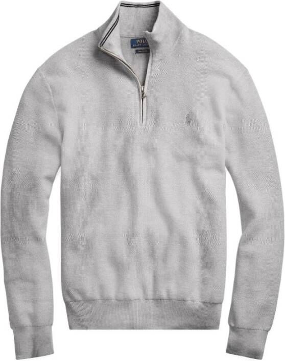 Ralph Lauren Gebreide kleding Blijf warm en stijlvol met deze gebreide pullover voor mannen Grijs Heren