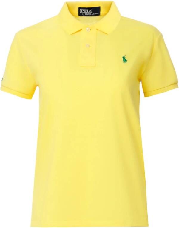 Polo Ralph Lauren Het aardpolo -shirt Geel Dames
