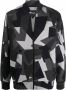 Polo Ralph Lauren Geometrische Bomberjack Zwart Rits Sluiting Black Heren - Thumbnail 1