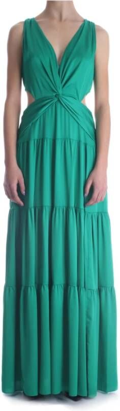 Lauren Ralph Lauren Maxi-jurk met diepe V-hals model 'RENRUR'