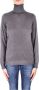 Ralph Lauren Grijze Sweaters met hoge kraag en zijlogo Grijs Dames - Thumbnail 1