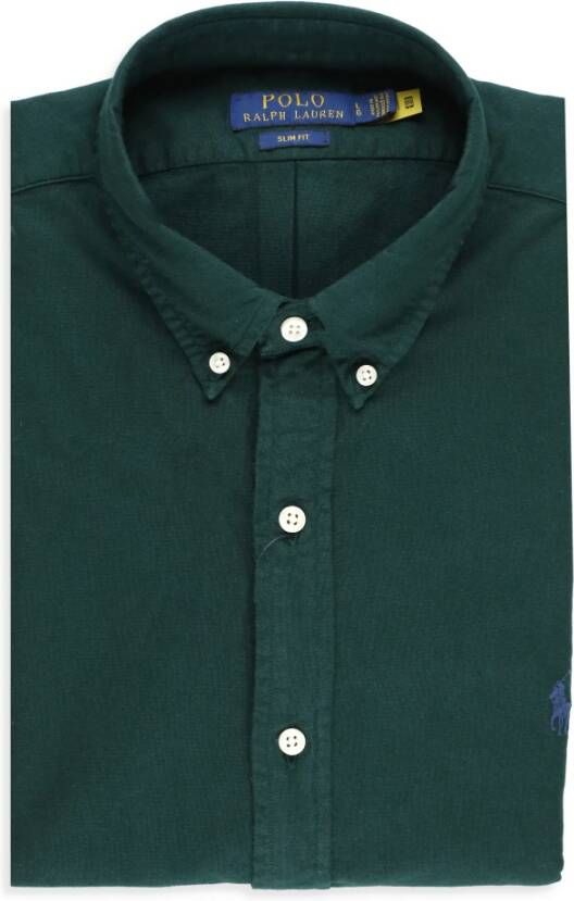 Ralph Lauren Groen Katoenen Overhemd voor Mannen Groen Heren