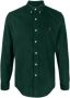 Ralph Lauren Groene Oxford Overhemd met Lange Mouwen en Geknoopte Manchetten Green Heren - Thumbnail 1