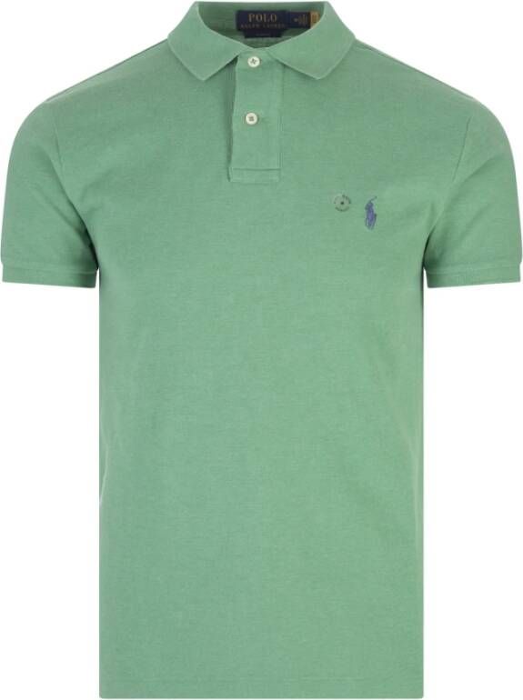 Ralph Lauren Groene Slim Fit Polo Shirt Groen Heren