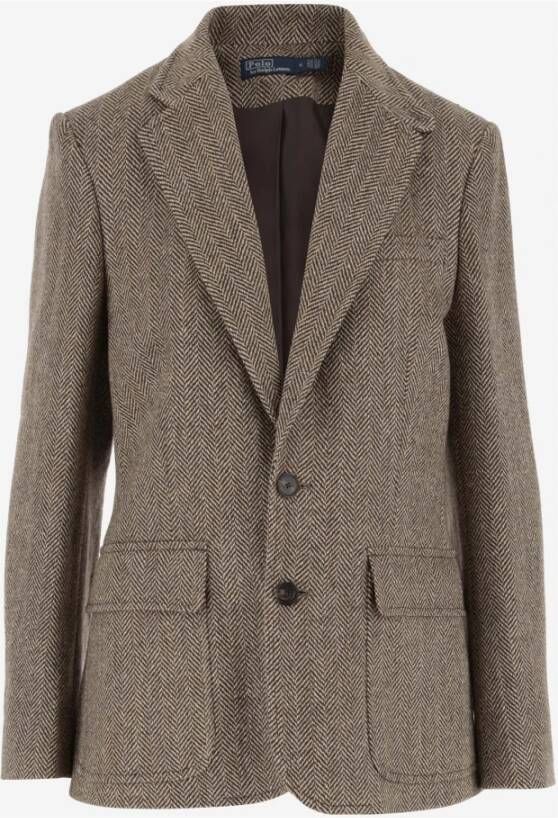 Polo Ralph Lauren Blazer met paspelzak op de borst model 'HERITAGE'