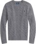 Ralph Lauren Julianna Battalion Grey Heather Trui Grijs Dames - Thumbnail 1