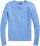 Ralph Lauren Julianna Lange Mouw Pullover Maat L Kleur: New Litchfield Blue Blauw Dames - Thumbnail 1