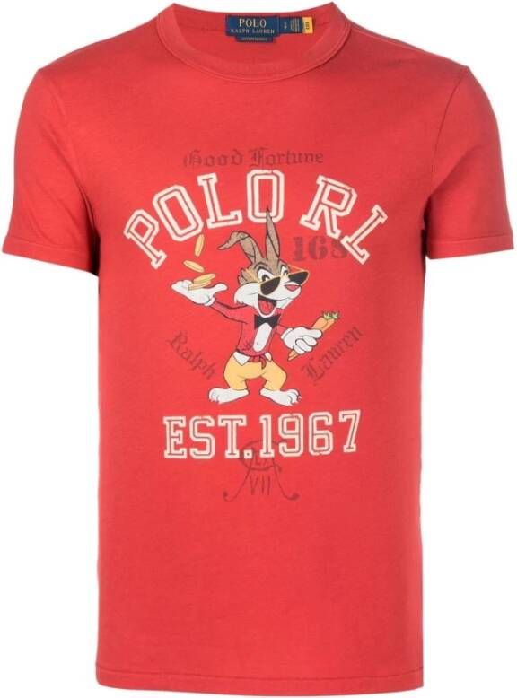 Ralph Lauren Klassiek Heren T-Shirt Rood Heren