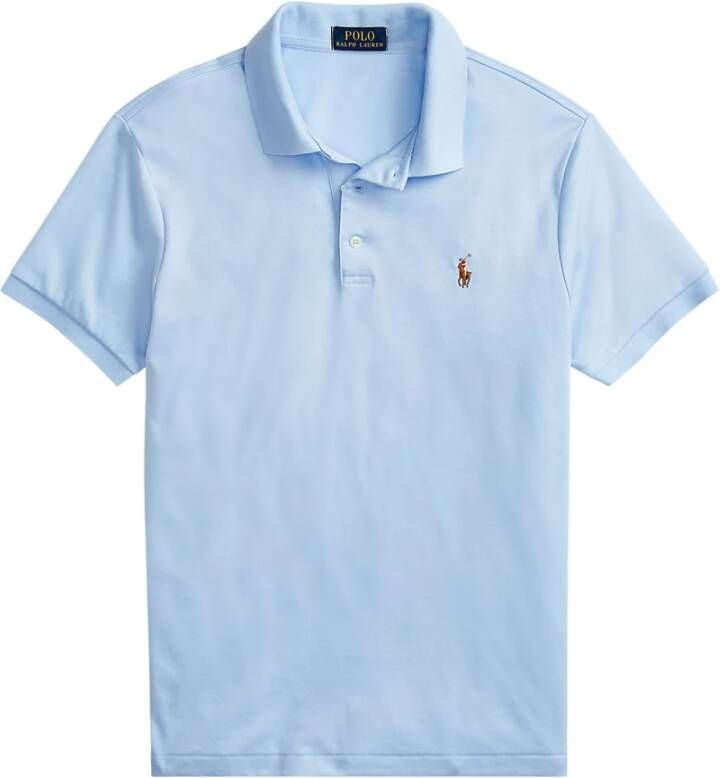 Ralph Lauren Klassiek Katoenen Polo Shirt Blauw Heren