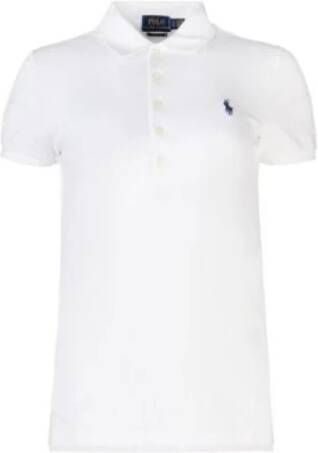 Ralph Lauren Klassiek Katoenen Polo Shirt White Dames