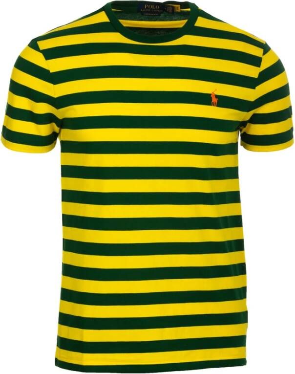 Ralph Lauren Klassieke Katoenen T-Shirt Upgrade voor Mannen Yellow Heren