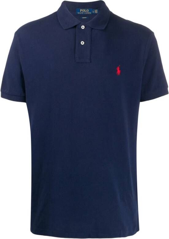 Ralph Lauren Klassiek Polo Shirt Blauw Heren