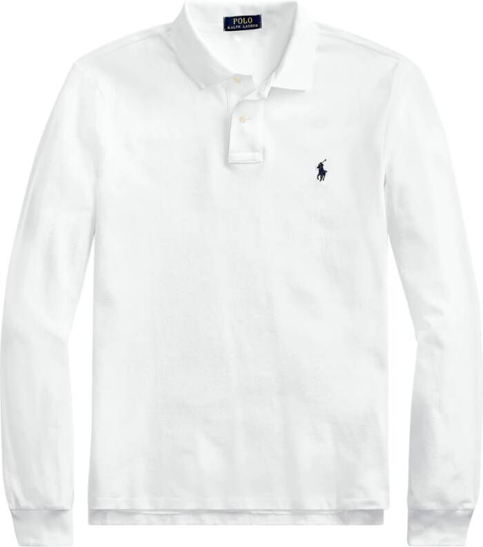 Ralph Lauren Klassiek Polo Shirt Wit Heren