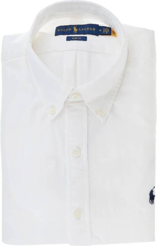 Ralph Lauren Klassiek Wit Katoenen Overhemd White Heren