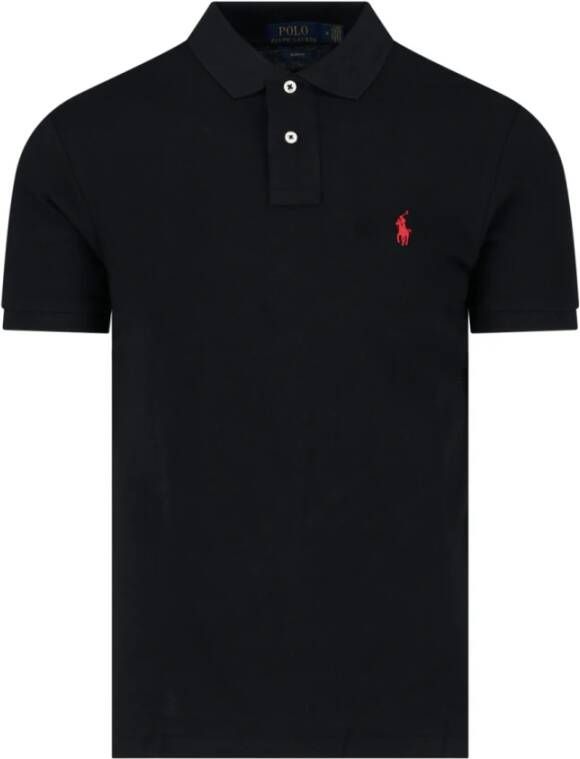 Ralph Lauren Klassiek Zwart Polo Shirt voor Heren Zwart Heren