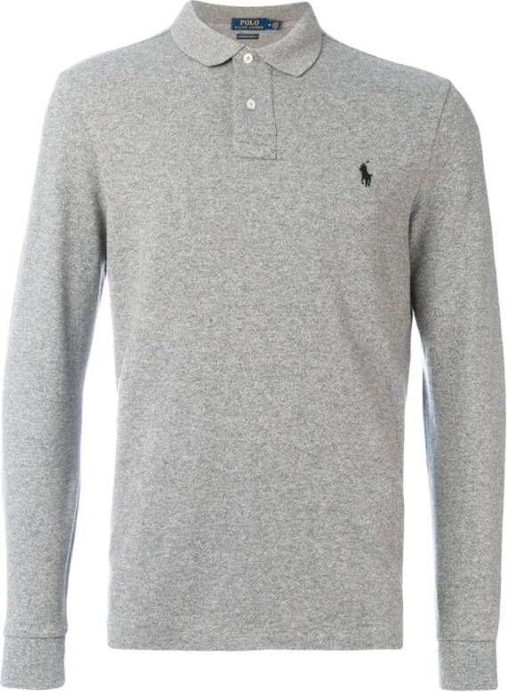 Ralph Lauren Klassieke Grijze Polo Shirt Grijs Heren