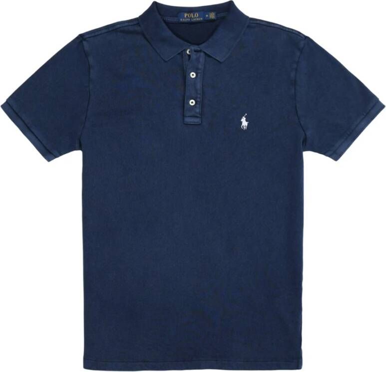 Ralph Lauren Klassieke Katoenen Polo Blauw Heren