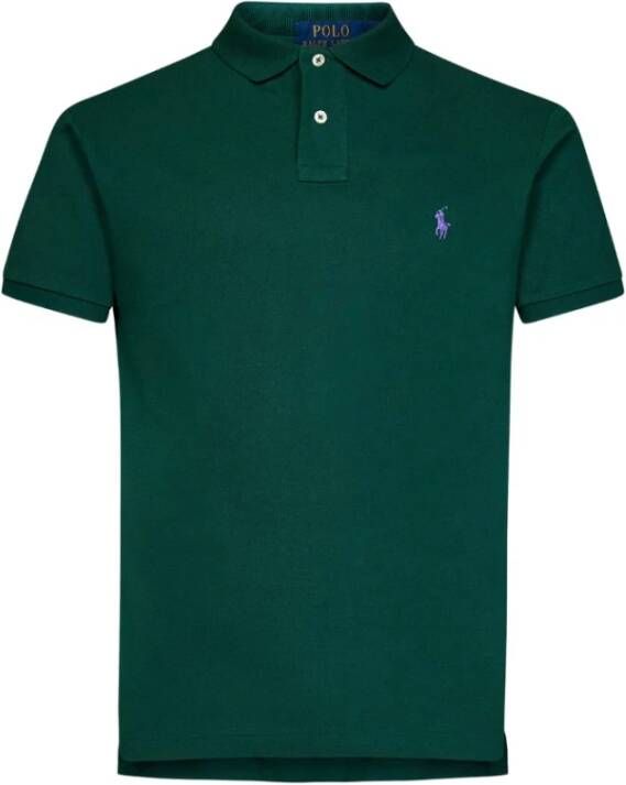 Polo Ralph Lauren Katoenen Piqué Polo Shirt Green Heren