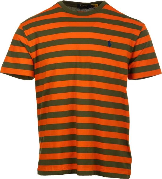 Ralph Lauren Klassieke Katoenen T-Shirt Collectie Oranje Heren