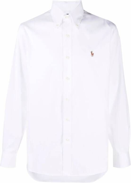 Ralph Lauren Klassieke Witte Katoenen Polo Pony Shirt White Heren