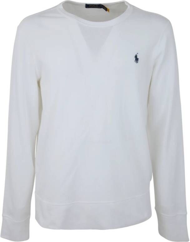 Ralph Lauren Klassieke Witte Sweatshirt met Lange Mouwen White Heren