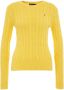 Polo Ralph Lauren Katoenen kabelgebreide trui met ronde hals Yellow Dames - Thumbnail 2