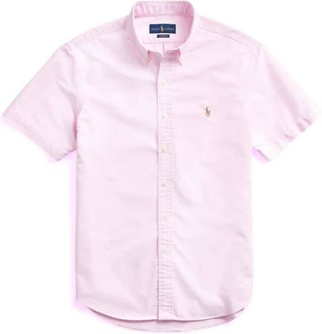 Ralph Lauren Korte mouwen overhemd Roze Heren
