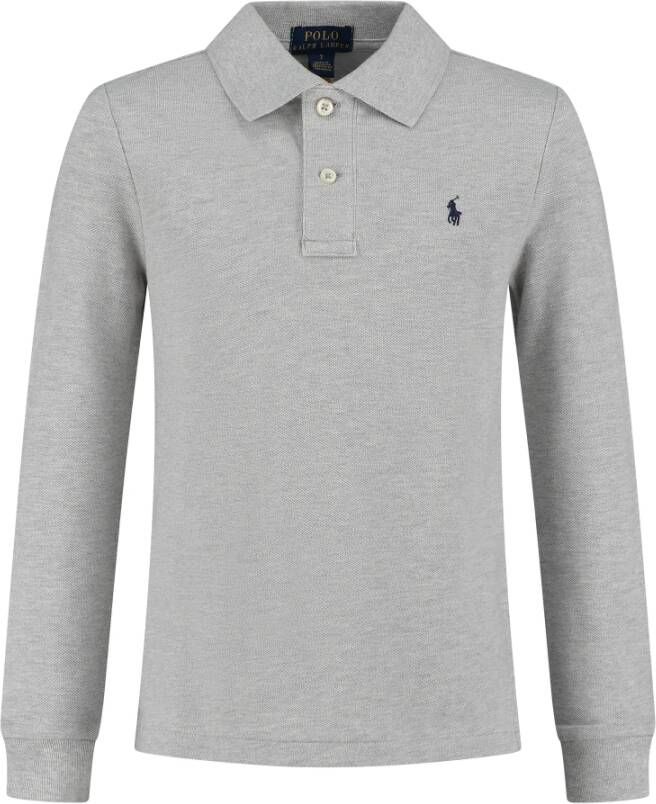 Polo Ralph Lauren Kids Shirt met lange mouwen polokraag en logostitching