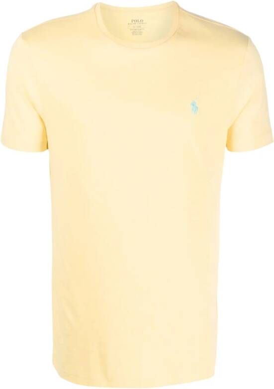 Ralph Lauren Moderne Custom Slim Fit T-Shirt Yellow Heren