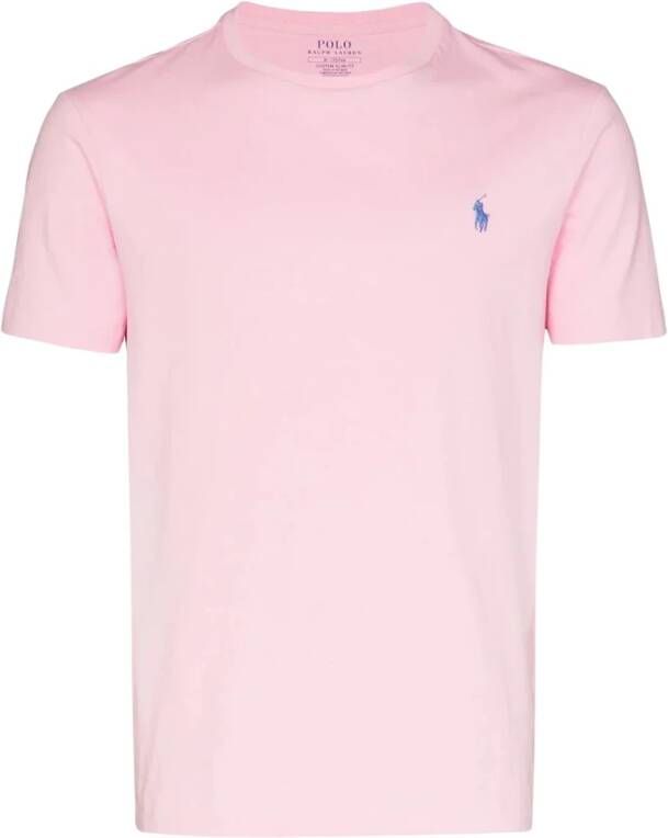Ralph Lauren Moderne Custom Slim Fit T-Shirt Roze Heren