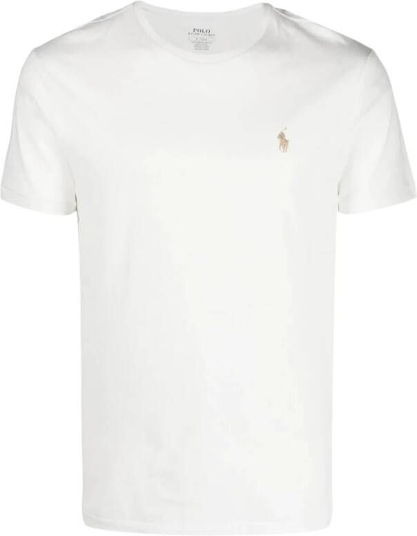 Ralph Lauren Moderne Custom Slim Fit T-Shirt Wit Heren