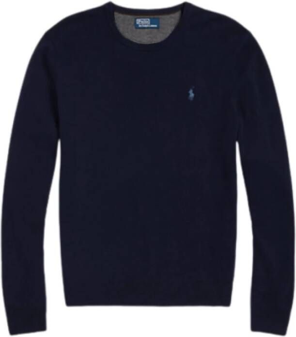 Polo Ralph Lauren Blauwe Sweaters LS CN Pp-Lange Mouwen-Pullover Blauw Heren