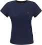 Ralph Lauren Navy Jersey T-Shirt Klassieke stijl voor modebewuste vrouwen Blauw Dames - Thumbnail 2