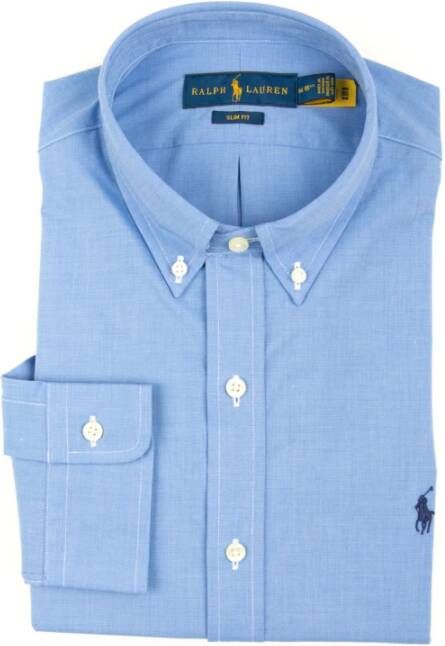 Ralph Lauren Normaal Overhemd Blauw Heren