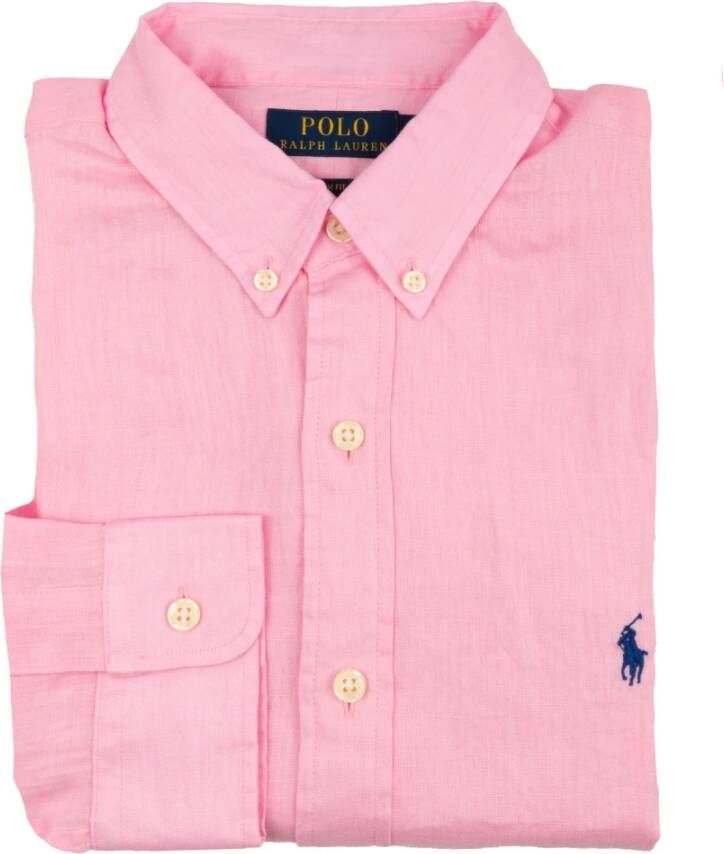 Ralph Lauren Normaal Overhemd Roze Heren