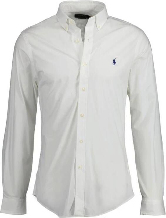 Polo Ralph Lauren Witte Stretch-Katoenen Overhemd met Polo Pony Motief White Heren - Foto 8