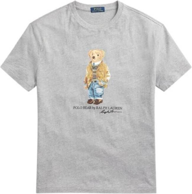 Ralph Lauren Polo Bear Slim Fit T-shirt Grijs Heren