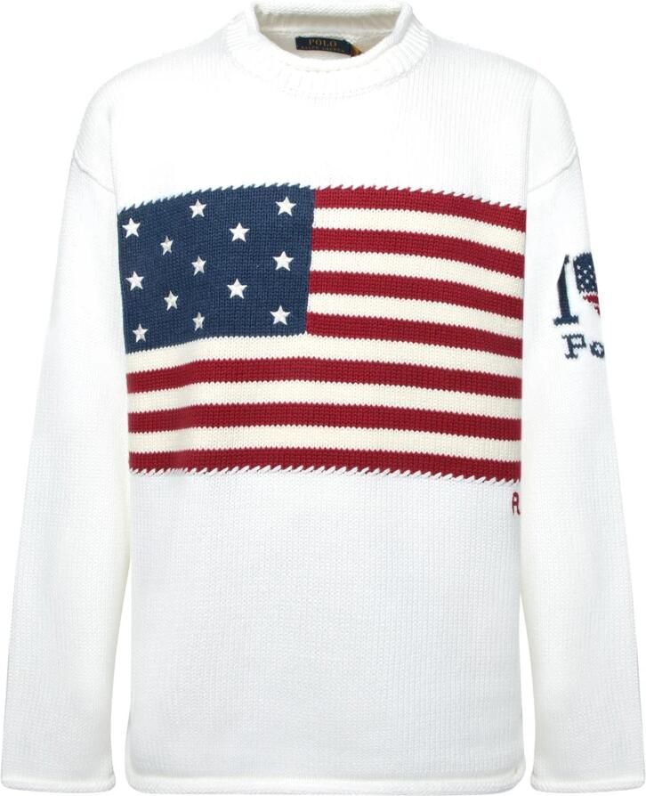 Polo Ralph Lauren Amerikaanse vlag lange mouw trui White Heren - Foto 3