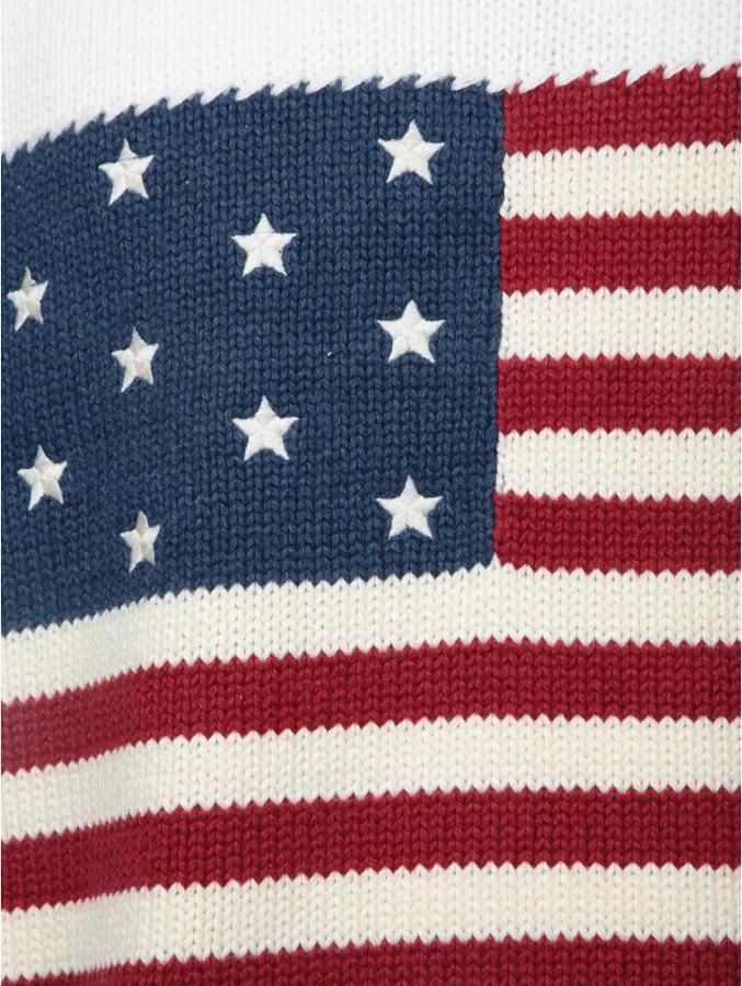 Polo Ralph Lauren Amerikaanse vlag lange mouw trui White Heren - Foto 2