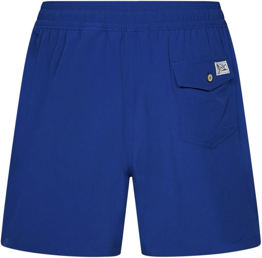 Ralph Lauren Gerecyclede Polyester Zwembroek met Elastische Tailleband Blue Heren
