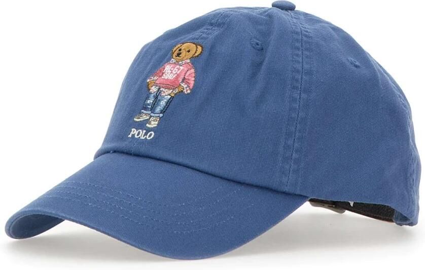 Polo Ralph Lauren Blauwe Teddy Geborduurde Baseballpet Blue Heren - Foto 3
