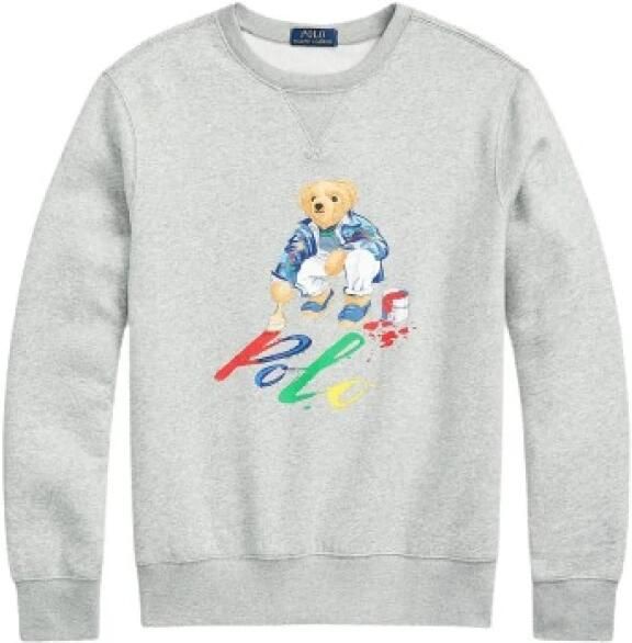 POLO Ralph Lauren sweater met printopdruk andover htr paint bear - Foto 3