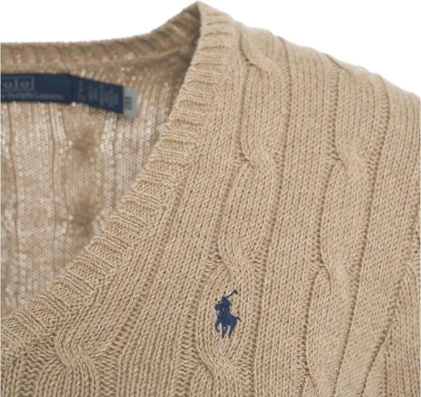 Polo Ralph Lauren Gebreide pullover met kabelpatroon model 'KIMBERLY'