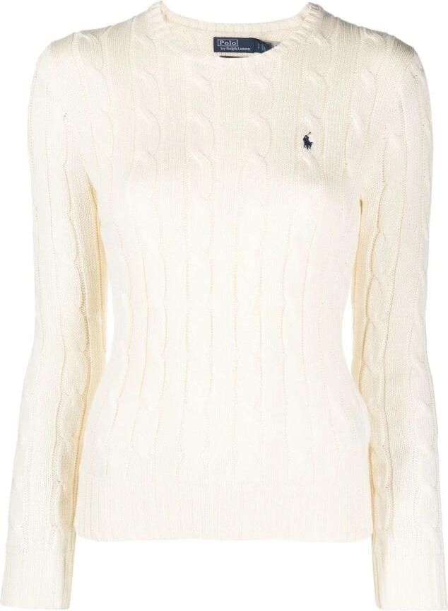 Polo Ralph Lauren Kimberly LS Pullover V-Hals Gebreide Trui voor Moderne Vrouwen White Dames - Foto 3