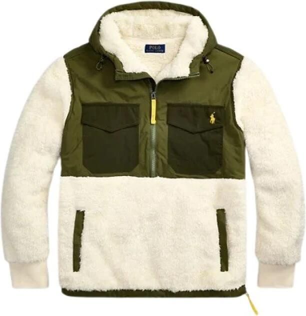 Polo Ralph Lauren Beige Khaki Fleece Jas Green Heren - Foto 6