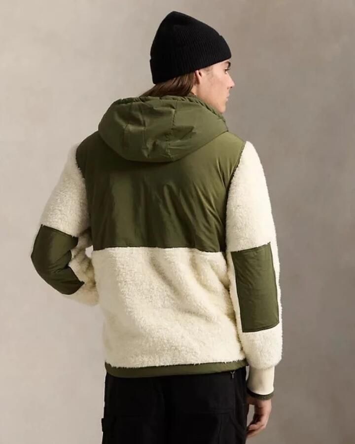 Polo Ralph Lauren Beige Khaki Fleece Jas Green Heren - Foto 5