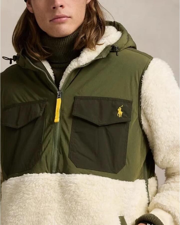 Polo Ralph Lauren Beige Khaki Fleece Jas Green Heren