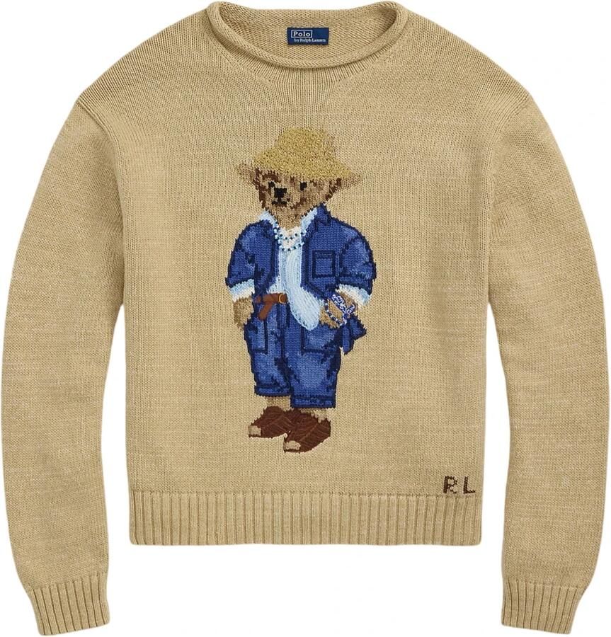 Polo Ralph Lauren Beige Polo Bear Sweater Beige Dames - Foto 3