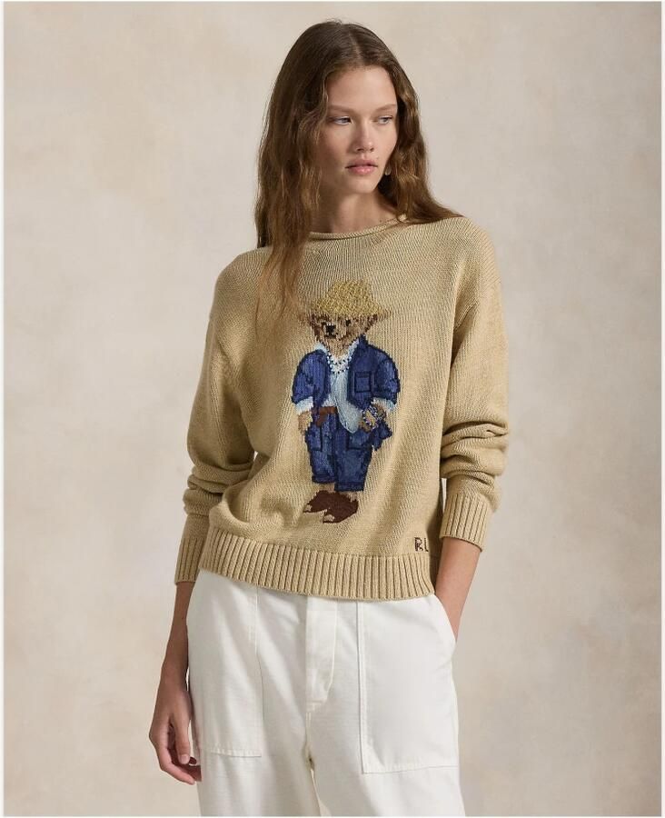 Polo Ralph Lauren Beige Polo Bear Sweater Beige Dames